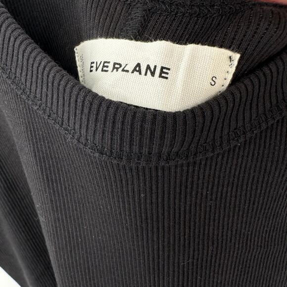Everlane The Ribbed Tank Dress in black Size S NWOT - Picture 3 of 7
